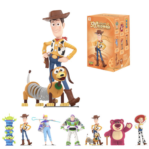 TOP TOY Disney Toy Story 30th Anniversary Series [1 Piece] Plush Toy Blind Box Figure Soft Vinyl PVC Premium Toy Birthday Present Woody Buzz Character Collector