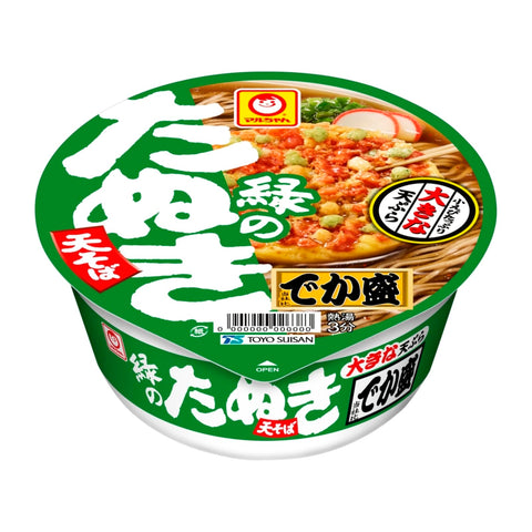 Maruchan Green Raccoon Tensoba, East (5.6 oz (146 g) x 12 Pieces, Cup Noodles, Soba (Large Fried Tea/Small Shrimp), Kanto Style Soba, Cup Soba (Large Serving / Buy Box), Toyo Suisan