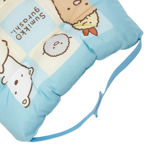 MoriPilo 쿠션 의자 쿠션 쿠션 San-X 스밋코 구라시 학교 어린이 쿠션 블루 30x30x7cm 두꺼운 학교 유치원 아동 용품 귀여운 캐릭터 베개 모리시타