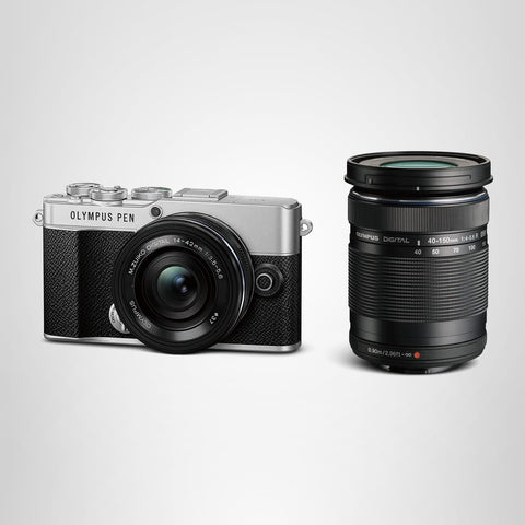 옴 시스템 펜 E-P7 EZ 더블 줌 키트 실버