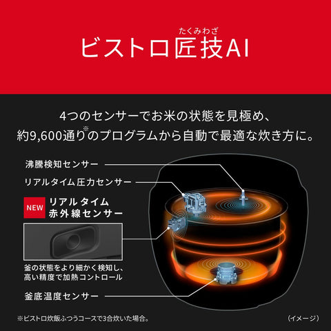 Panasonic 松下 电饭煲 5.5合 顶级模型 远行炊 Bisto 匠技AI 钻石釜 实时红外线传感器 加压追逐式烹饪泵 保养配件2件 浅灰 SR-X910D-H