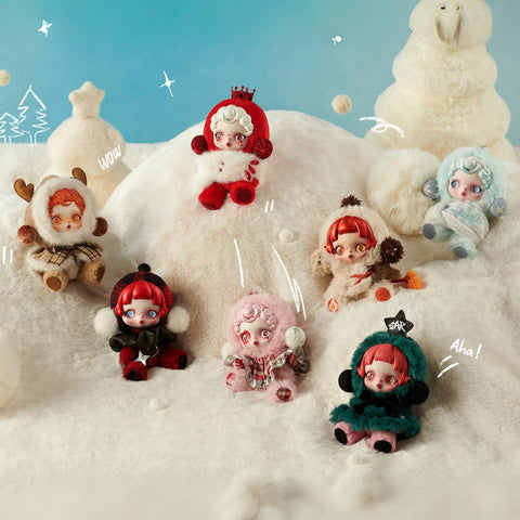 POP MART SKULLPANDA Winter Symphony 系列 毛绒玩具挂件【3件】 流行超人 扭蛋 百叶窗 盒装 手办 塑料模型 高级 玩具 PVC 软乙烯基 原创 人物 生日礼物