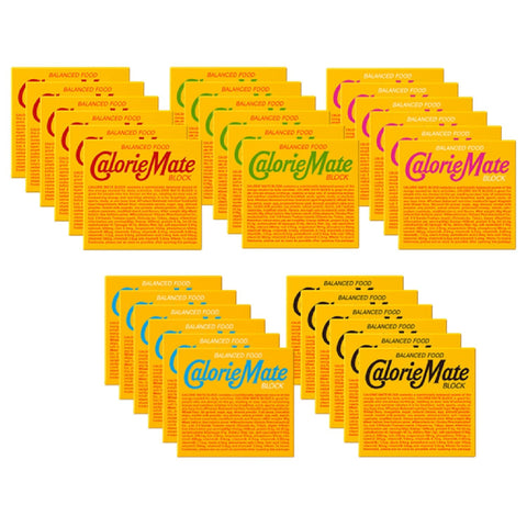 Otsuka Pharmaceutical Calorie Mate Block (Chocolate, Cheese, Fruit, Maple Flavor, Vanilla Flavor), Set of 4, 6 Each, 4 Pieces (x 30)