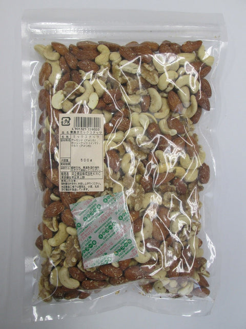 Kyoritsu Foods Unbaked Mixed Nuts, 17.6 oz (500 g)