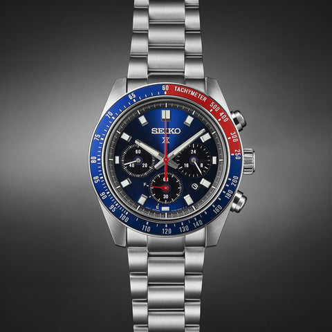 Seiko 精工手錶 Prospex SPEEDTIMER 太陽能計時碼錶 Large SBDL097 男士 銀色, 銀色, 手鍊類型