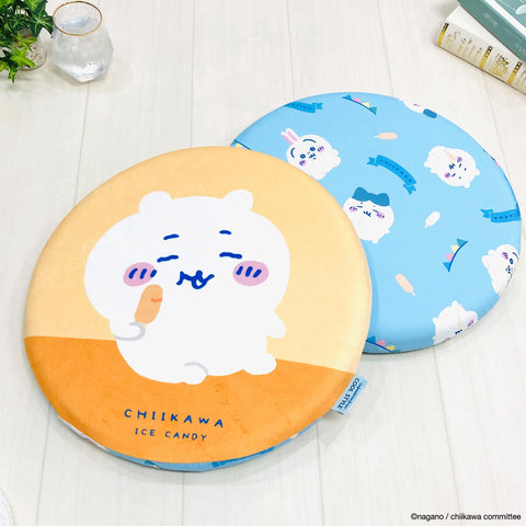 MORIPiLO 森志田 小川坐墊 椅子 靠墊 40x40厘米 圓形 冷感 低反彈 人物 商品 超小可愛零食 黃色 4621391