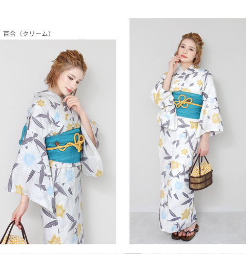 [Fuuka] 二部式 セパレート 浴衣 単品 レディース 大人 フリーサイズ