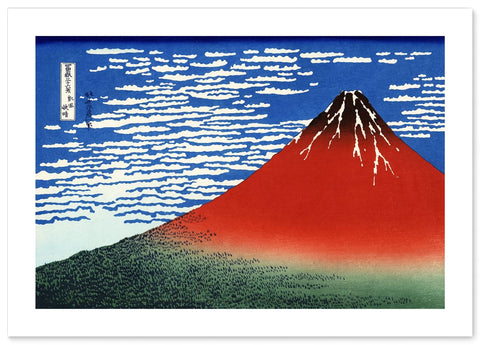 Poster Katsushika Hokusai "Thirty-six Views of Fugaku Kaifu Kaiyoe (Ukiyo-e)" A3 Size [Made in Japan Japanese Painting] [Interior Wallpaper] Painting Art Wallpaper Poster (A3)