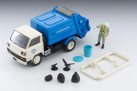 TOMYTEC Tomica Limited Vintage Neo LV-N343a Mitsubishi Fuso Canter Cleaning Vehicle (White/Blue) Finished Product 333746