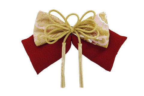 Soubien Graduation Ceremony Hair Ornament, Ribbon, Hakama, Crepe, Japanese Pattern, Tassel String Decoration, Kinuki, Coming-of-Age Ceremony, Furisode