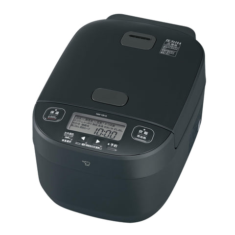 Zojirushi Mahobin Rice Cooker, 5.5-cup Capacity, Extreme Cooking, High Heat, Pressure IH Type, Made in Japan, 2-Point Care Rating, Slate Black, NW-YB10AM-BZ