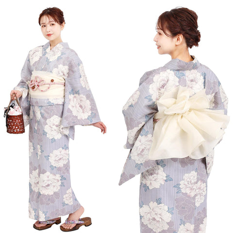 Fuuka Two-Part Separate Yukata, Single Item, For Women, Adult, One Size Fits All