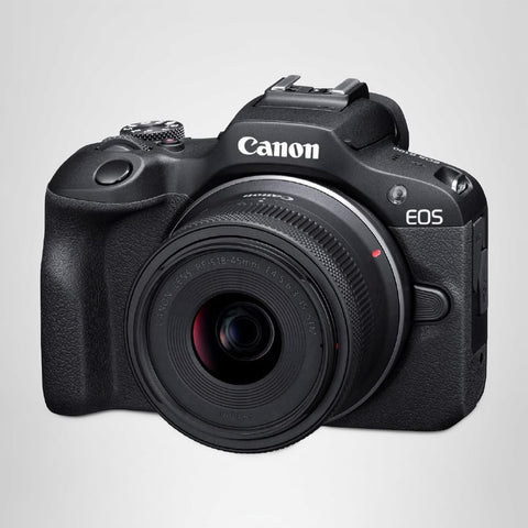 Canon ミラーレス一眼カメラ EOS R100 標準ズームレンズキット(RF-S18-45) ブラック/APS-C/約356g EOSR100-1845ISSTMLK