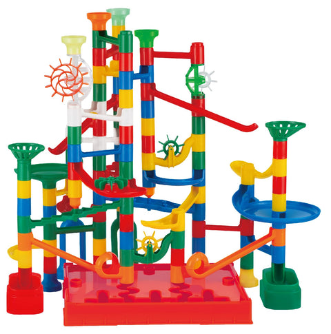 KUMON PUBLISHING BL-70 Kumikumi Slope, Plenty of 100 Balls, Educational Toy, Creativity, Thinking Skills, Logical Thinking, Assembly, Bead Coaster, 3 Years Old and Up
