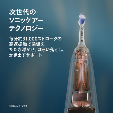 【2025年モデル】フィリップス 電動歯ブラシ ソニッケアー 7100 (プレミアムガムケア/充電器台・トラベルケース付き)HX7421/11 ブラック 【Amazon.co.jp限定】