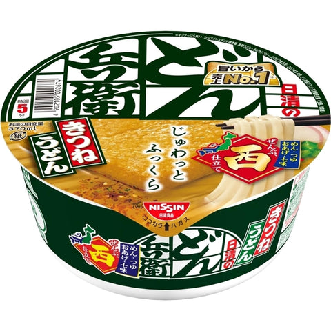 どん兵衛 きつねうどん (西) 日清食品 カップ麺 95g×12個