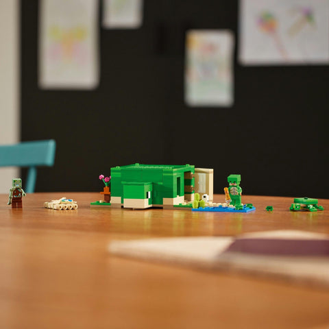 LEGO 樂高 我的世界 海龜沙灘屋 玩具 禮物 積木 女孩 男孩 兒童 7歲 8歲 9歲 10歲 小學生 My Craft 21254