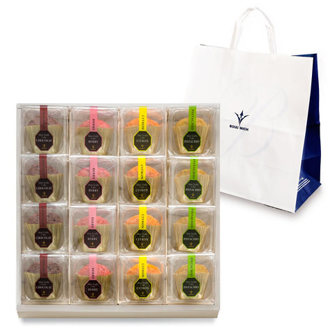 Boulmich Mini Truffle Cakes (16 Pieces) (Includes Handbag) Present, Gift, Popular, Ordered, Sweets, Assorted Sweets, Household Celebrations, Birthday, Return, New Year's Day