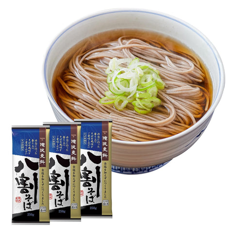 Takizawa Sarashina 80% Soba 8.8 oz (250 g) x 3 Bags