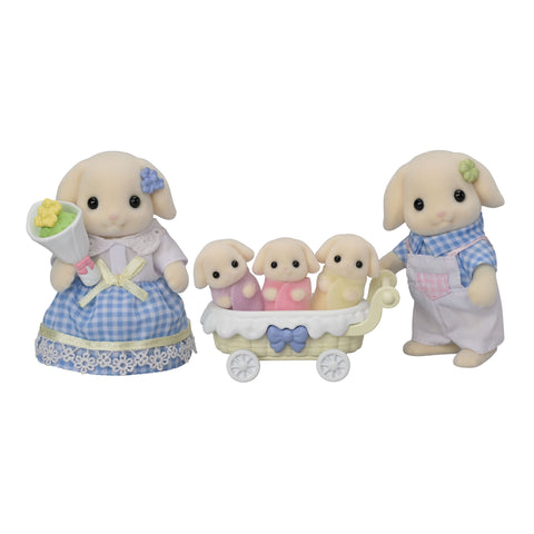 希尔瓦尼亚家庭 玩偶 【 弗洛拉兔子家庭 】 FS-50 ST Mark 认证 3 岁及以上玩具娃娃屋 Sylvanian Families エポック社 EPOCH