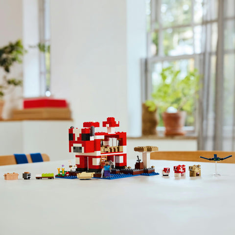 レゴ(LEGO) マインクラフト ムーシュルームハウス おもちゃ 玩具 誕生日 プレゼント ブロック 女の子 男の子 子供 8歳 9歳 10歳 小学生 ゲーム 21270