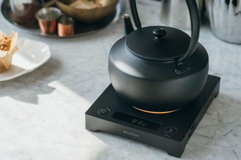 【バルミューダ】【ギフト対応】MoonKettle｜温度調整機能つき電気ケトル ブラック BALMUDA ムーンケトル KPT02JP-BK