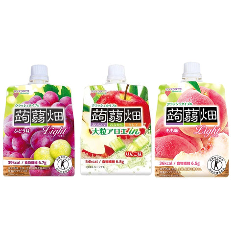 マンナンライフ クラッシュタイプの蒟蒻畑 3種アソート 計30個