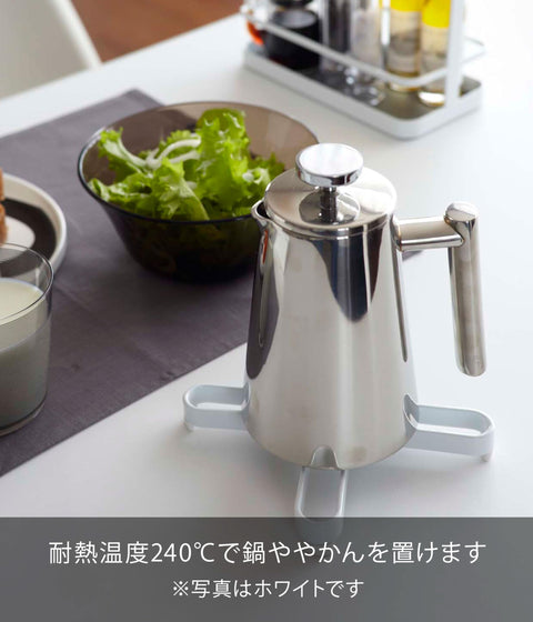 Yamazaki Industries 2251 Pan Padding Black Approx. W 5.3 x D 5.3 x H 0.8 inches (13.5 x 13.5 x 2 cm) Tower