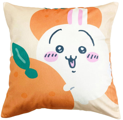 MORIPiLO 4621297 Chiikawa Morishita Cushion Cover, Bunny, Orange, 17.7 x 17.7 inches (45 x 45 cm), Sofa, Backpad, Pillow, Character Goods, Small and Cute