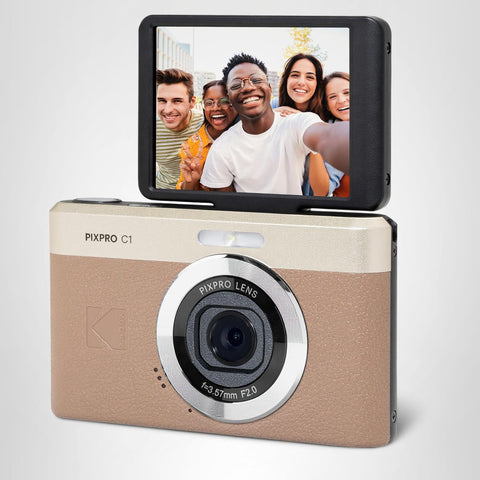 코닥 픽스프로 C1 — 초소형 디지털 카메라 | 13MP BSI CMOS, 4배 줌, 2.8인치 LCD 스크린, LED 플래시 — 마론