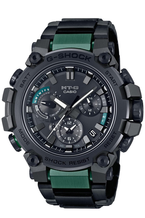 Casio G-Shock MTG-B3000 Series Wristwatch, Genuine Japanese Product, green, Layer Composite Band