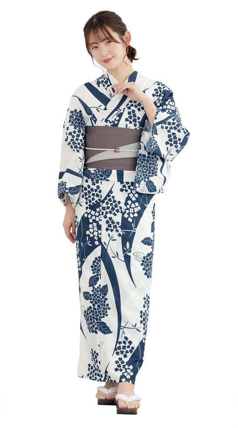[SOUBIEN] ソウビエン 浴衣 3点 セット セパレート 新二部式浴衣 floro レディース (浴衣/半幅帯/伊達締め)