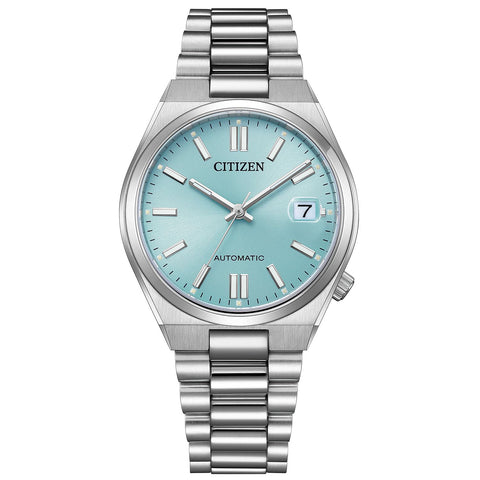 [CITIZEN] 腕時計 CITIZEN COLLECTION TSUYOSA 37mm アイスブルー NJ0200-50L 機械式自動巻時計 シースルーバック オートマチック 日付付き 【国内正規品】
