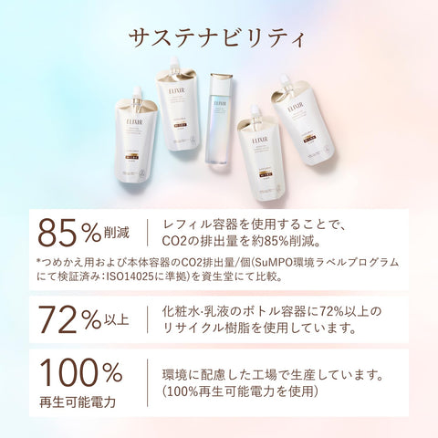 ELIXIR エリクシール リフトモイスト エマルジョン しっとりタイプ ba 130mL 本体 医薬部外品 乳液 エイジングケア 保湿 毛穴 トラネキサム酸 ハリ うるおい 【2025年モデル】 シュペリエル 資生堂