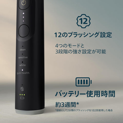 【2025年モデル】フィリップス 電動歯ブラシ ソニッケアー 7100 (プレミアムガムケア/充電器台・トラベルケース付き)HX7421/11 ブラック 【Amazon.co.jp限定】