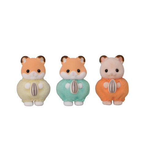 EPOCH Sylvanian Families FS-61 Hamster Family Dolls, Safety Toy Mark Certified, Toy for Ages 3 Years and Up, Dollhouse