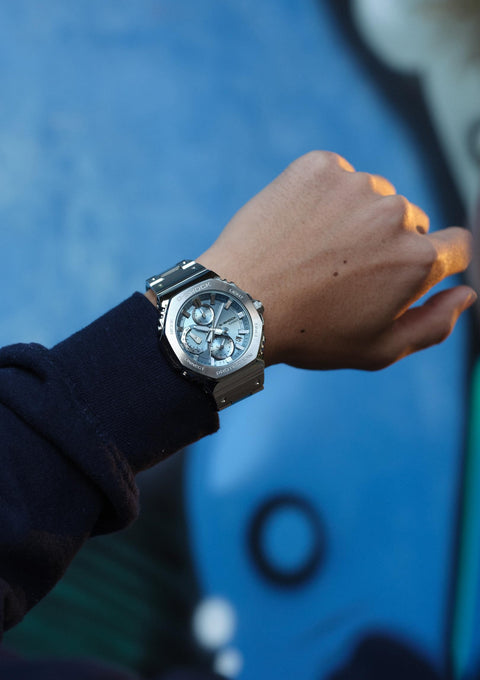 G-Shock Full Metal Chronograph GMC-B2100D, blue (light), Bracelet Type
