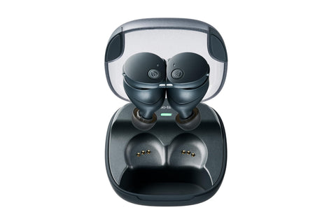 Audio-Technica ATH-CKS50TW2 BK (E) Wireless Earbuds, Bluetooth, Noise Cancelling, Deep Bass, w/ Original Sticker, Magnetic Switch, Up to 65 Hours Playback, IP55 Waterproof, Multipoint Support, Black