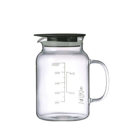HARIO(ハリオ) お酢 保存容器 ビネガーズフルーツポット 500ml 漬物 ブラック 日本製 VFP-500-B