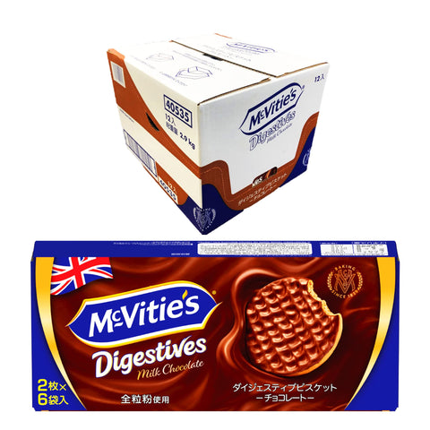 Montoile McViti Digestive Biscuit Chocolate (2 Sheets x 6 Bags) x 12