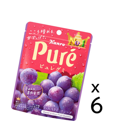カンロ ピュレグミグレープ 56g×6個