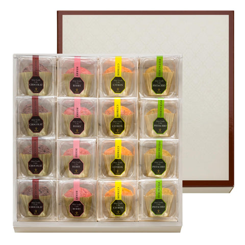 Boulmich Mini Truffle Cake (16 Pieces (Ships Same Day), Gift, Popular, Ordered, Sweets, Assortment, Household Celebration, Birthday, Return, New Year's Day