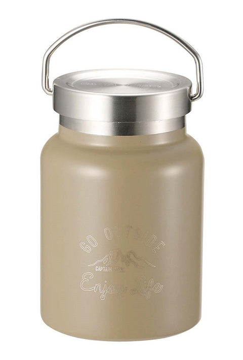 CAPTAIN STAG 食物罐 水壶 双层不锈钢保温杯 真空隔热 保温、保冷 HD 食物罐 400毫升