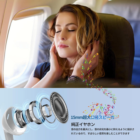 イヤホン 有線イヤホン 3.5mmジャック HIFI音質 音量調整 重低音 ノイズキャンセリング マイク付き 通話可能 ハイレゾ クリア通話 音量調節 ステレオイヤフォン ヘッドホン
