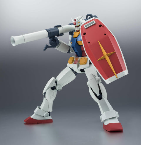 TAMASHII NATIONS Robot Spirits Mobile Suit Gundam RX-78-2 Gundam Version, A.N.I.M.E. (Resale Version), Approx. 4.9 inches (125 mm), PVC & ABS, Painted Action Figure
