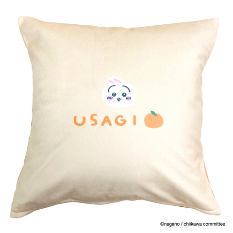 MORIPiLO 4621297 Chiikawa Morishita Cushion Cover, Bunny, Orange, 17.7 x 17.7 inches (45 x 45 cm), Sofa, Backpad, Pillow, Character Goods, Small and Cute