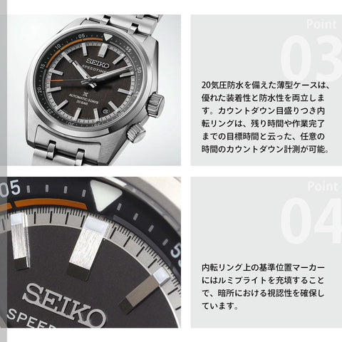 [セイコー]SEIKO プロスペックス SBDC217 スピードタイマー メカニカル 自動巻き コアショップ専用 流通限定 腕時計 メンズ PROSPEX SPEEDTIMER