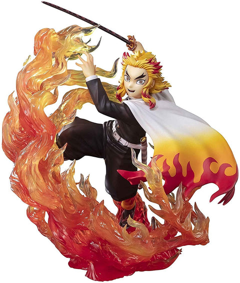 Figuarts ZERO Demon Slayer Kyojuro Rengoku - Flame Breathing Figurine, Approx. 7.1 inches (180 mm), PVC & ABS Painted Complete Figure