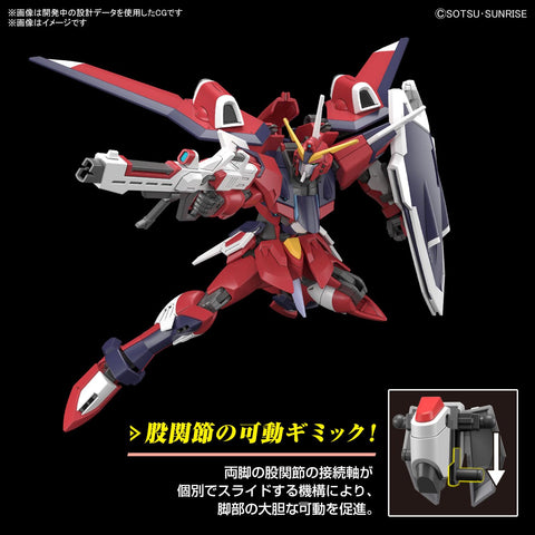 HG Mobile Suit Gundam SEED FREEDOM Immortal Justice Gundam Plastic Model, 1/144 Scale, Pre-colored