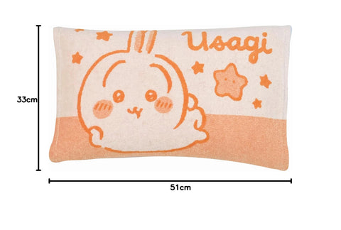 MORIPiLO 4621696 Pillowcase, Towelcloth 43, 24.8 inches (63 cm), 13.8 x 19.7 inches (35 x 50 cm), Chiikawa Rabbit Goods, Washable Pillow Case (Can be Used by Parents and Children), For Adults and